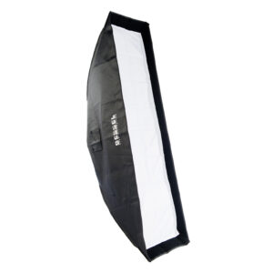 Alternative view of Bessel 120cm x 30cm Silver Strip Softbox with 8cm grid
