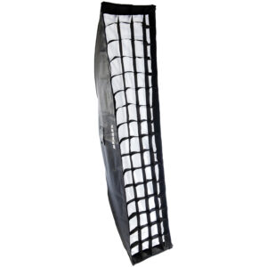 Alternative view of Bessel 150cm x 25cm Silver Strip Softbox with 8cm grid