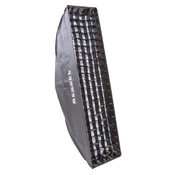 Bessel 90cm x 22cm Silver Strip Softbox with 4cm grid