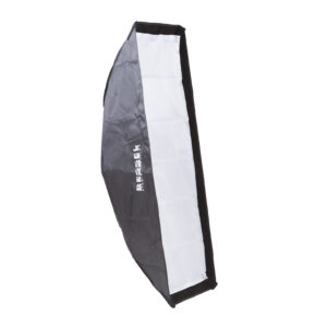 Alternative view of Bessel 90cm x 22cm Silver Strip Softbox with 4cm grid