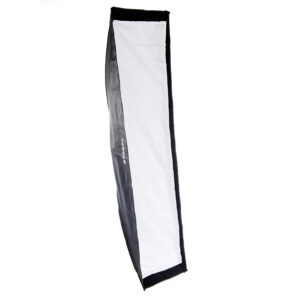 Alternative view of Bessel 160cm x 35cm Silver Strip Softbox with 4cm grid