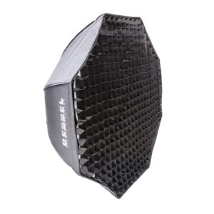 Alternative view of Bessel 95cm Silver Popup Octabox with 4cm grid