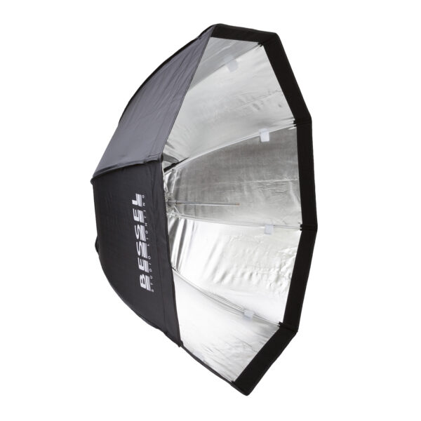 Bessel 95cm Silver Popup Octabox with 4cm grid