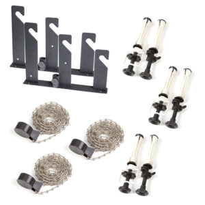 Wall/Ceiling Kit for 3 Roll - metal chains