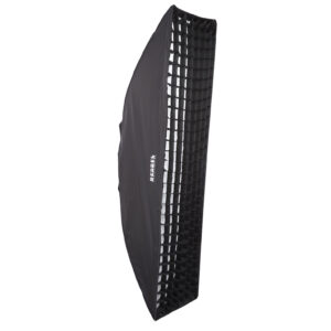 Alternative view of Bessel 180cm x 40cm White Strip Softbox with 6cm grid