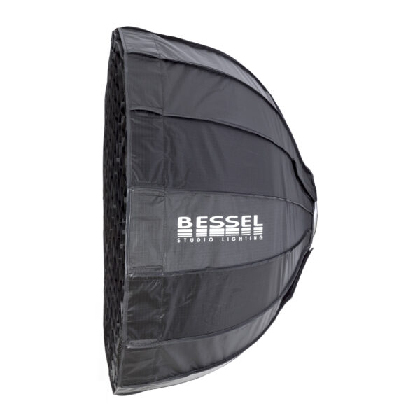 Bessel 65cm Silver Popup 16-Sided Radar Softbox with 4cm grid