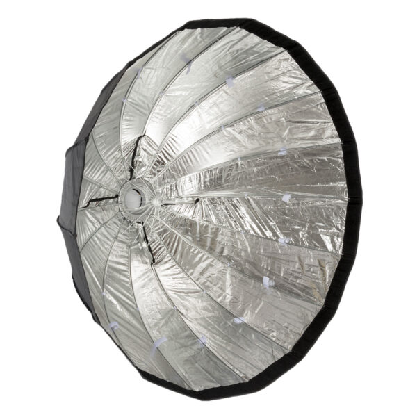 Bessel 120cm Silver Popup 16-Sided Parabolic Softbox with 4cm grid