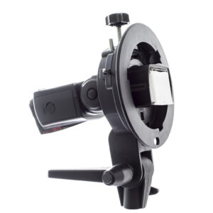 Alternative view of Bessel Flashgun Holder bracket for S-Fit accessories