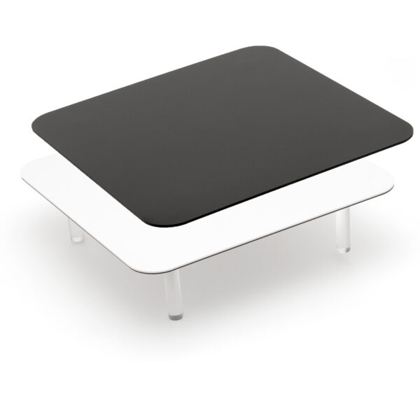 Bessel 30cm x 30cm Black & White High Gloss Product Photo Table