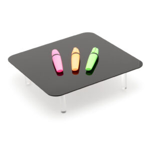 30cm photo table black side in use