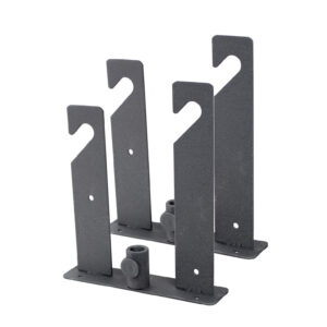 Pair of metal brackets for wall / ceiling mount kit - 2 roll type