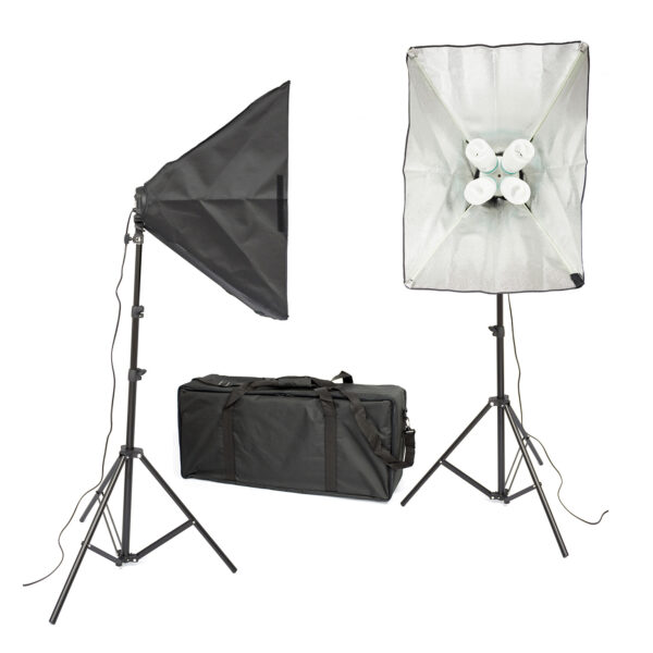 Twin Head Continuous Lighting Kit (8 x Bulbs)